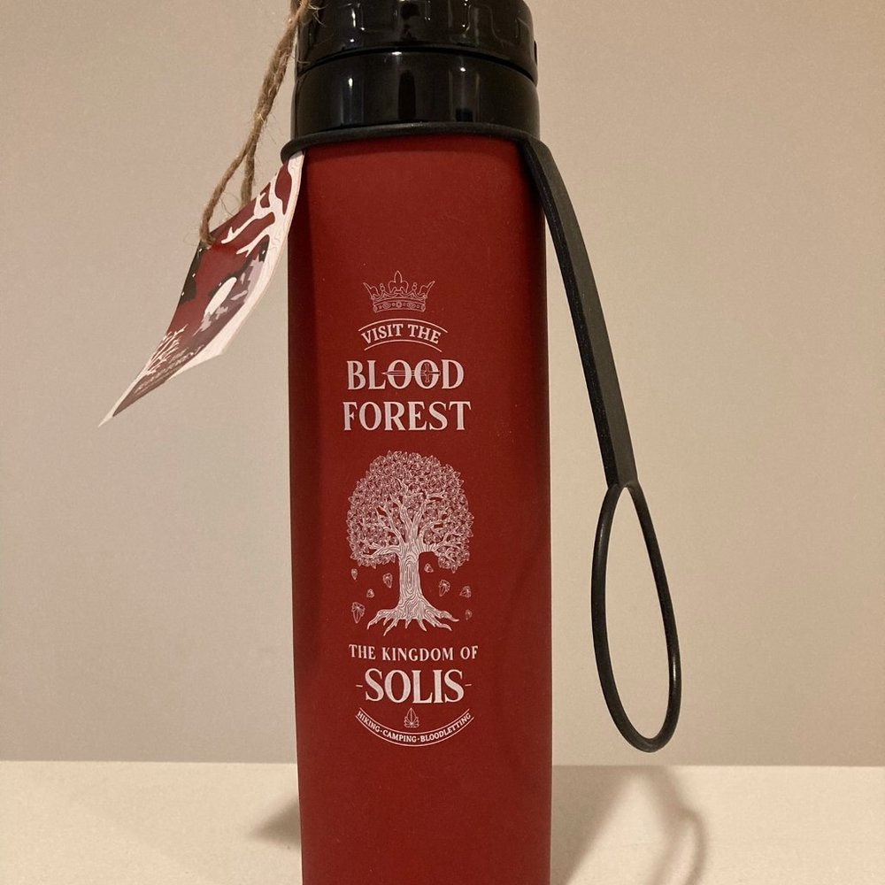 ♥3 for $15♥ Owlcrate collapsible silicone water bottle The Blood Forest